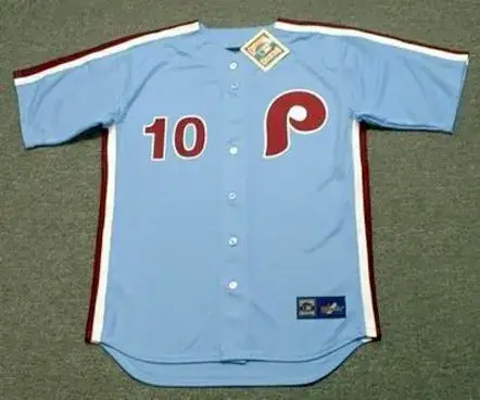 LARRY BOWA Philadelphia Phillies 1980 Majestic Cooperstown Throwback Away Baseball Jersey