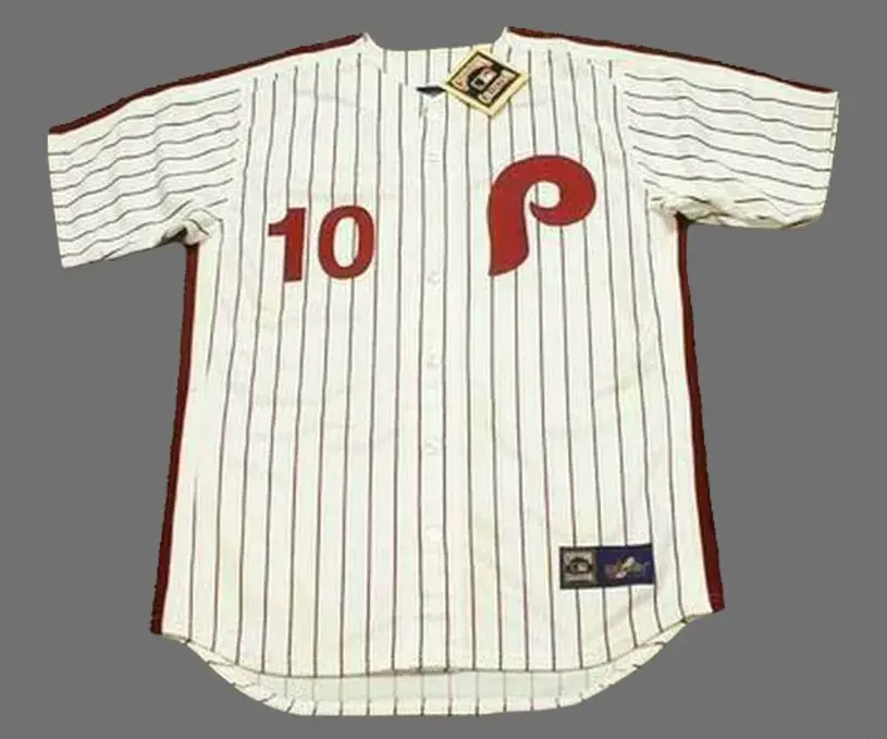 LARRY BOWA Philadelphia Phillies 1980 Majestic Cooperstown Throwback Home Baseball Jersey