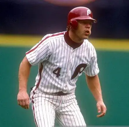 LENNY DYKSTRA Philadelphia Phillies 1990 Majestic Cooperstown Throwback Home Baseball Jersey 