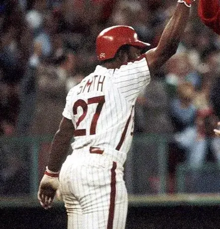 LONNIE SMITH Philadelphia Phillies 1980 Majestic Cooperstown Throwback Home Baseball Jersey 