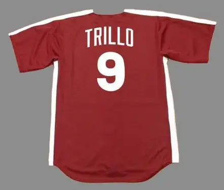 MANNY TRILLO Philadelphia Phillies 1979 Majestic Cooperstown Throwback Jersey 