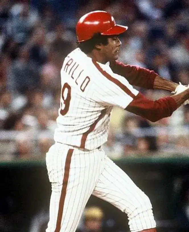 MANNY TRILLO Philadelphia Phillies 1979 Majestic Cooperstown Throwback Jersey 