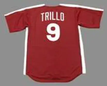 MANNY TRILLO Philadelphia Phillies 1979 Majestic Cooperstown Throwback Jersey 