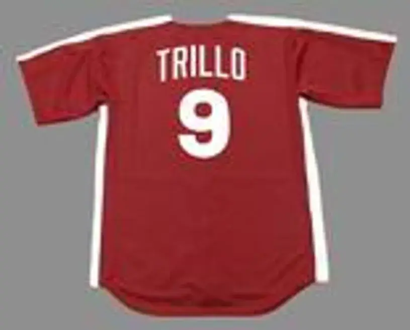 MANNY TRILLO Philadelphia Phillies 1979 Majestic Cooperstown Throwback Jersey 