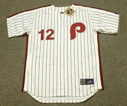 MICKEY MORANDINI Philadelphia Phillies 1991 Majestic Cooperstown Throwback Home Baseball Jersey