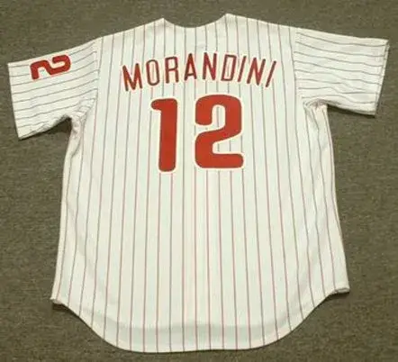 MICKEY MORANDINI Philadelphia Phillies 1993 Majestic Throwback Baseball Jersey 