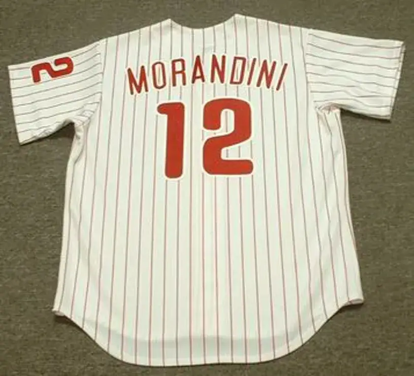 MICKEY MORANDINI Philadelphia Phillies 1993 Majestic Throwback Baseball Jersey 