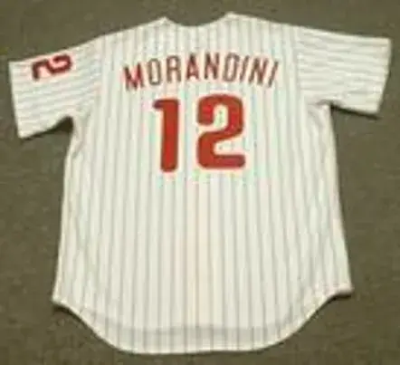 MICKEY MORANDINI Philadelphia Phillies 1993 Majestic Throwback Baseball Jersey 