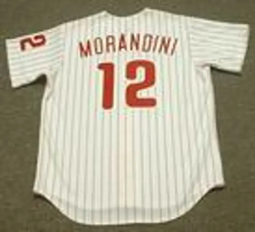 MICKEY MORANDINI Philadelphia Phillies 1993 Majestic Throwback Baseball Jersey 