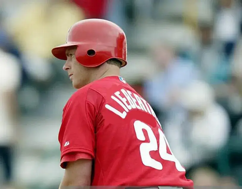MIKE LIEBERTHAL Philadelphia Phillies 2003 Majestic Authentic Throwback Baseball Jersey 