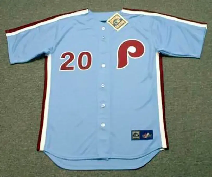 MIKE SCHMIDT Philadelphia Phillies 1980 Away Majestic Throwback Baseball Jersey