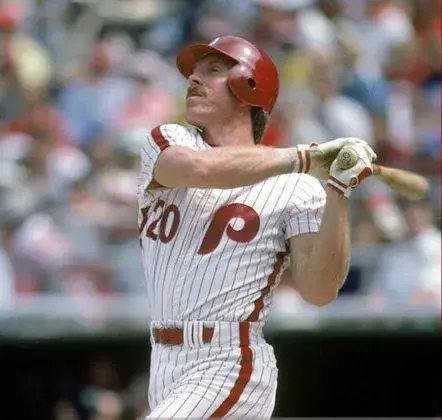 MIKE SCHMIDT Philadelphia Phillies 1980 Home Majestic Throwback Baseball Jersey 
