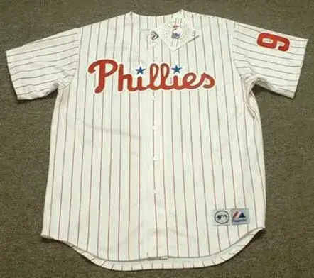 MITCH WILLIAMS Philadelphia Phillies 1993 Majestic Throwback Baseball Jersey