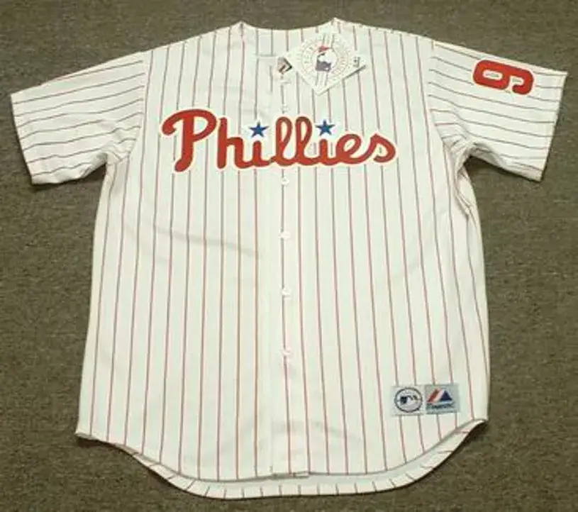 MITCH WILLIAMS Philadelphia Phillies 1993 Majestic Throwback Baseball Jersey