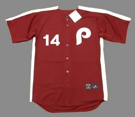 PETE ROSE Philadelphia Phillies 1979 Majestic Throwback Baseball Jersey