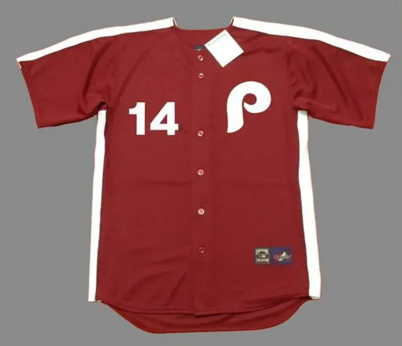PETE ROSE Philadelphia Phillies 1979 Majestic Throwback Baseball Jersey