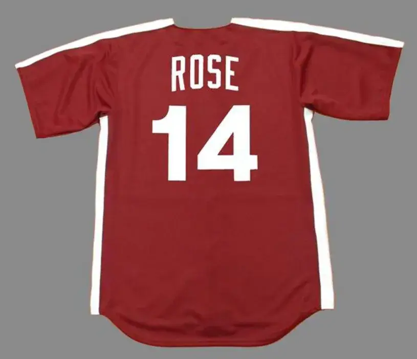 PETE ROSE Philadelphia Phillies 1979 Majestic Throwback Baseball Jersey 