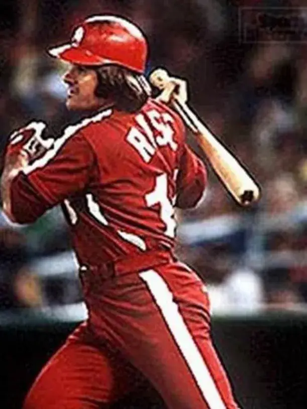 PETE ROSE Philadelphia Phillies 1979 Majestic Throwback Baseball Jersey 