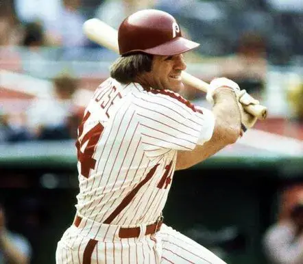PETE ROSE Philadelphia Phillies 1980 Home Majestic Baseball Throwback Jersey 