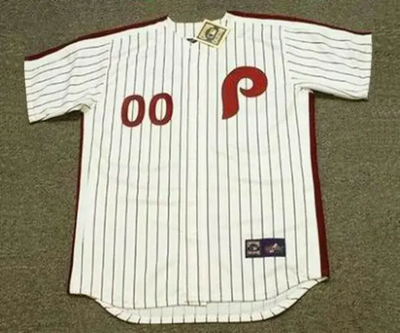 PHILADELPHIA PHILLIES 1980’s Majestic Cooperstown Home Jersey Customized “Any Name & Number(s)”