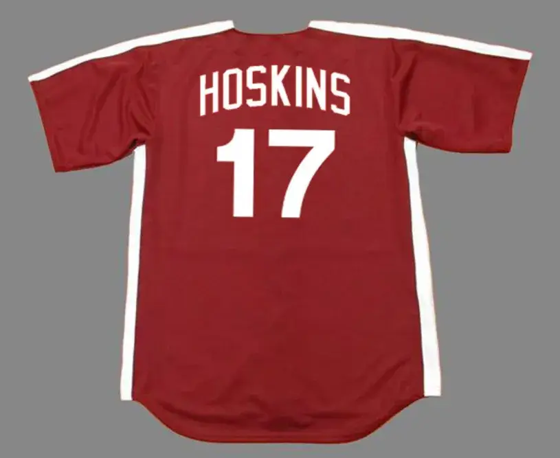 RHYS HOSKINS Philadelphia Phillies 1979 Majestic Throwback Baseball Jersey 