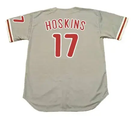 RHYS HOSKINS Philadelphia Phillies Away Majestic Baseball Jersey 