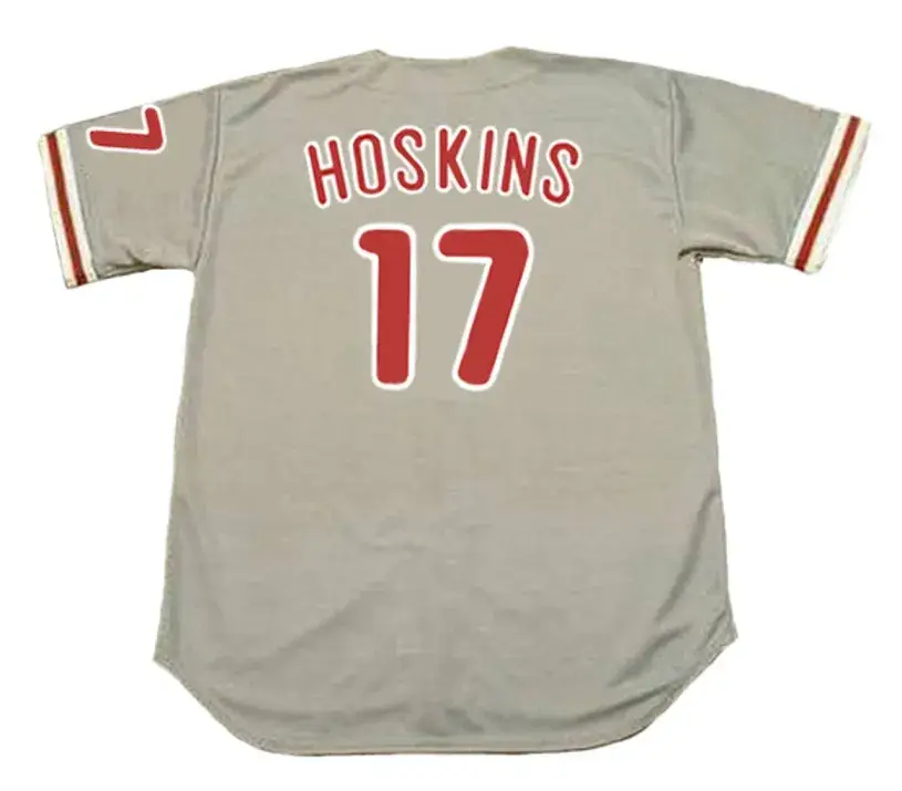 RHYS HOSKINS Philadelphia Phillies Away Majestic Baseball Jersey 