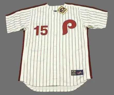 RICHIE ALLEN Philadelphia Phillies 1975 Majestic Cooperstown Throwback Home Baseball Jersey