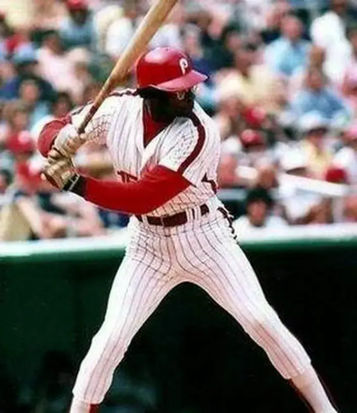 RICHIE ALLEN Philadelphia Phillies 1975 Majestic Cooperstown Throwback Home Baseball Jersey 