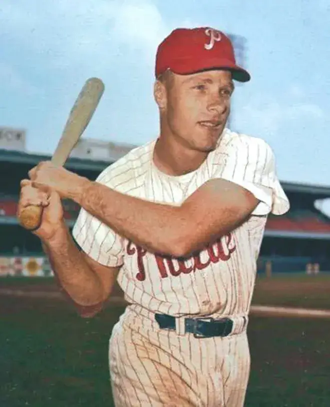 RICHIE ASHBURN Philadelphia Phillies 1950’s Majestic Throwback Baseball Jersey 
