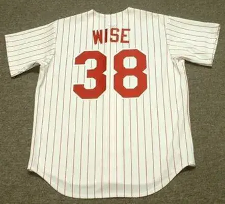 RICK WISE Philadelphia Phillies 1960’s Majestic Throwback Baseball Jersey 