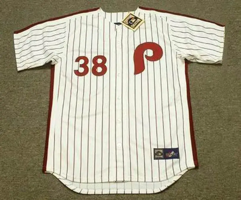 RICK WISE Philadelphia Phillies 1971 Majestic Cooperstown Throwback Home Baseball Jersey