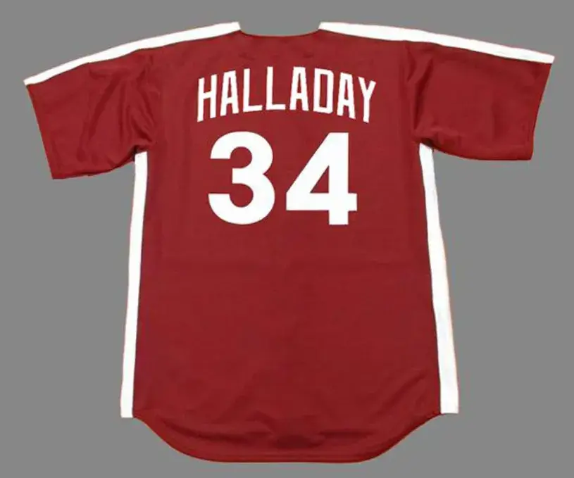 ROY HALLADAY Philadelphia Phillies 1979 Majestic Throwback Baseball Jersey 