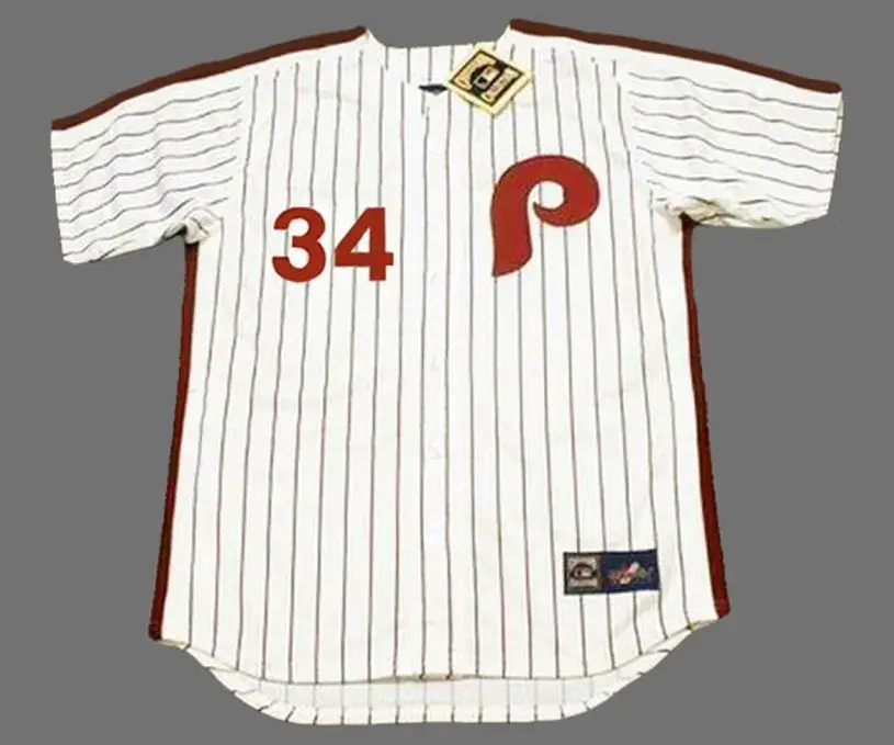 ROY HALLADAY Philadelphia Phillies 1980’s Home Majestic Throwback Baseball Jersey