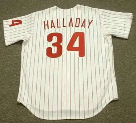 ROY HALLADAY Philadelphia Phillies 2010 Home Majestic Throwback Baseball Jersey 