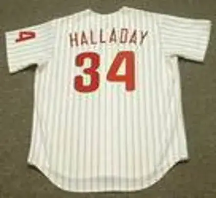 ROY HALLADAY Philadelphia Phillies 2010 Home Majestic Throwback Baseball Jersey 
