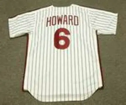 RYAN HOWARD Philadelphia Phillies 1980’s Majestic Cooperstown Throwback Home Baseball Jersey 