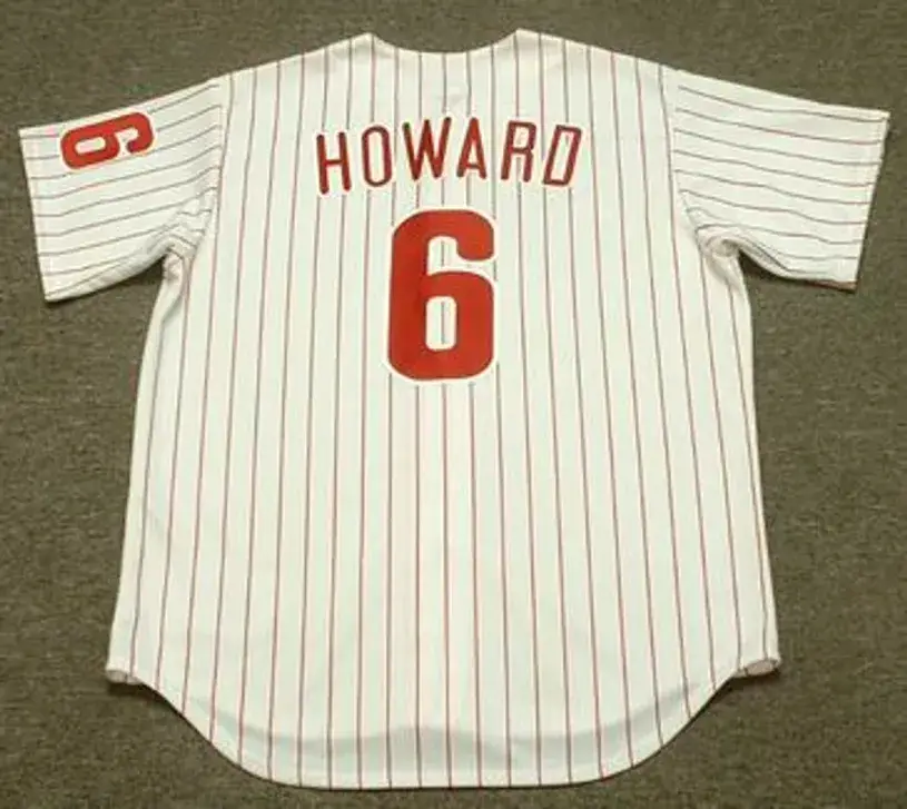 RYAN HOWARD Philadelphia Phillies 2006 Majestic Throwback Home Baseball Jersey 