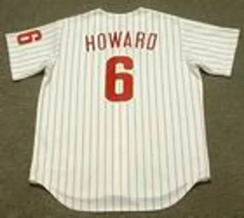 RYAN HOWARD Philadelphia Phillies 2006 Majestic Throwback Home Baseball Jersey 