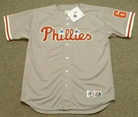 RYAN HOWARD Philadelphia Phillies 2008 Majestic Throwback Away Baseball Jersey