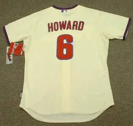 RYAN HOWARD Philadelphia Phillies 2012 Majestic Authentic “Cool Base” Alternate Baseball Jersey 