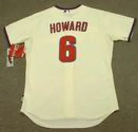 RYAN HOWARD Philadelphia Phillies 2012 Majestic Authentic “Cool Base” Alternate Baseball Jersey 
