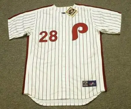 SPARKY LYLE Philadelphia Phillies 1981 Majestic Cooperstown Throwback Home Baseball Jersey
