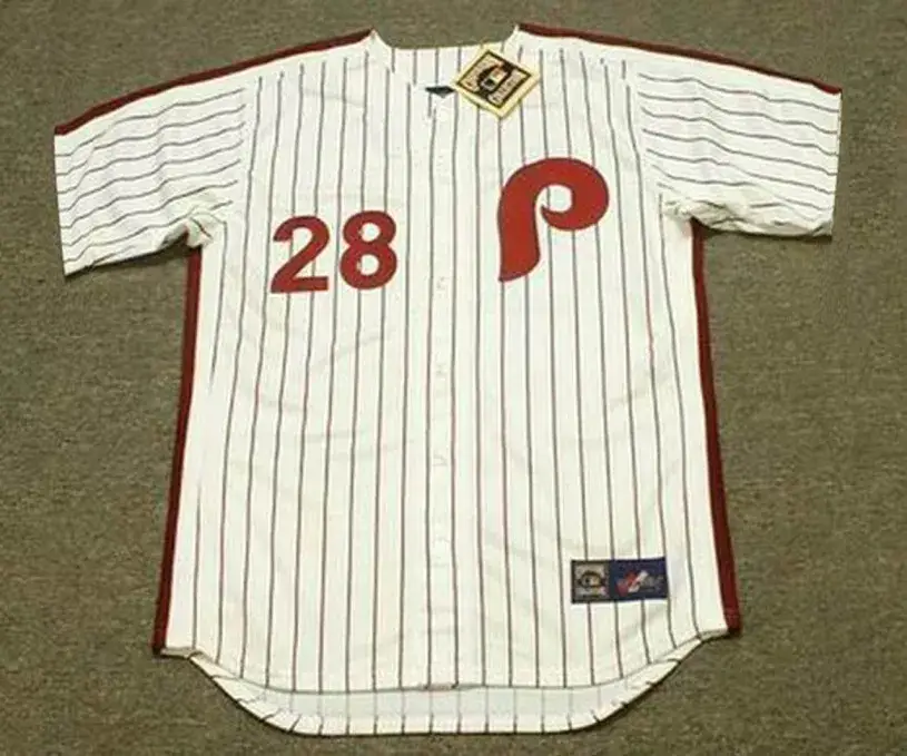 SPARKY LYLE Philadelphia Phillies 1981 Majestic Cooperstown Throwback Home Baseball Jersey