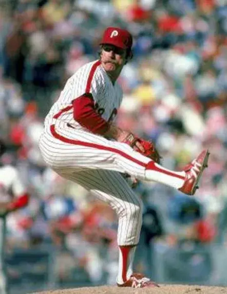 SPARKY LYLE Philadelphia Phillies 1981 Majestic Cooperstown Throwback Home Baseball Jersey 