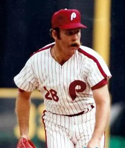 SPARKY LYLE Philadelphia Phillies 1981 Majestic Cooperstown Throwback Home Baseball Jersey 