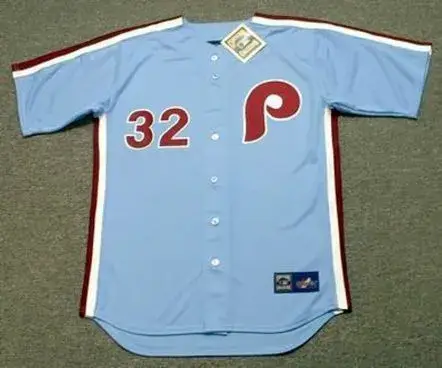 STEVE CARLTON Philadelphia Phillies 1980 Away Majestic Throwback Baseball Jersey
