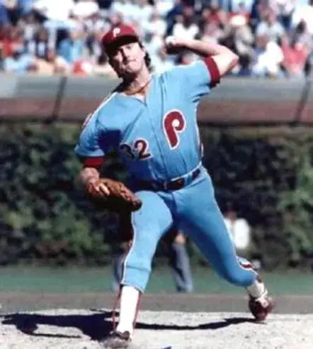 STEVE CARLTON Philadelphia Phillies 1980 Away Majestic Throwback Baseball Jersey 