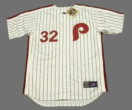 STEVE CARLTON Philadelphia Phillies 1980 Home Majestic Throwback Baseball Jersey