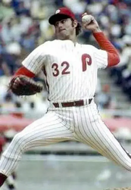 STEVE CARLTON Philadelphia Phillies 1980 Home Majestic Throwback Baseball Jersey 